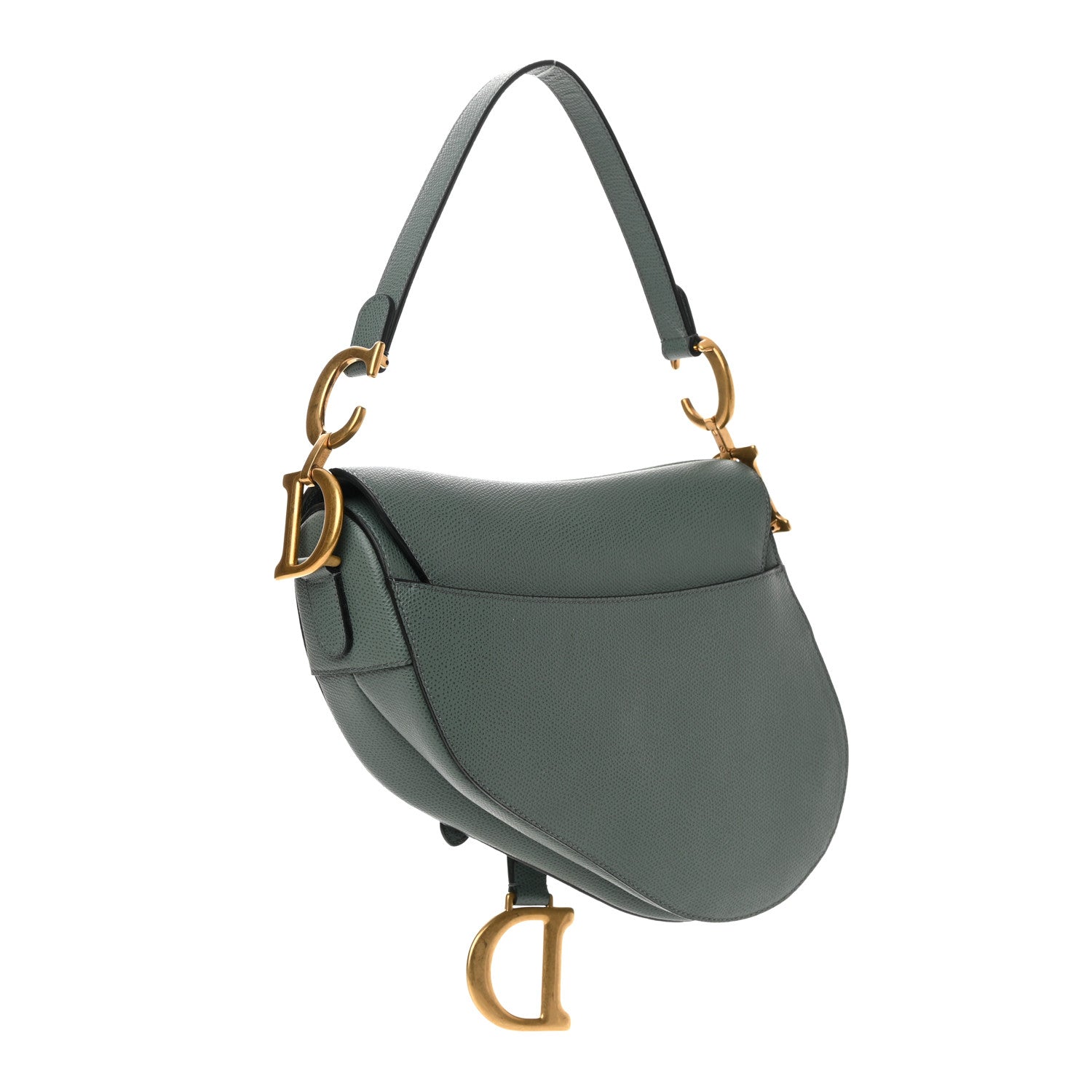 Christian Dior Grained Calfskin Saddle Bag Orage 2 of 12