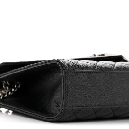Saint Laurent Grain De Poudre Textured Mixed Matelasse Triquilt Medium Monogram Satchel Black 9 of 12