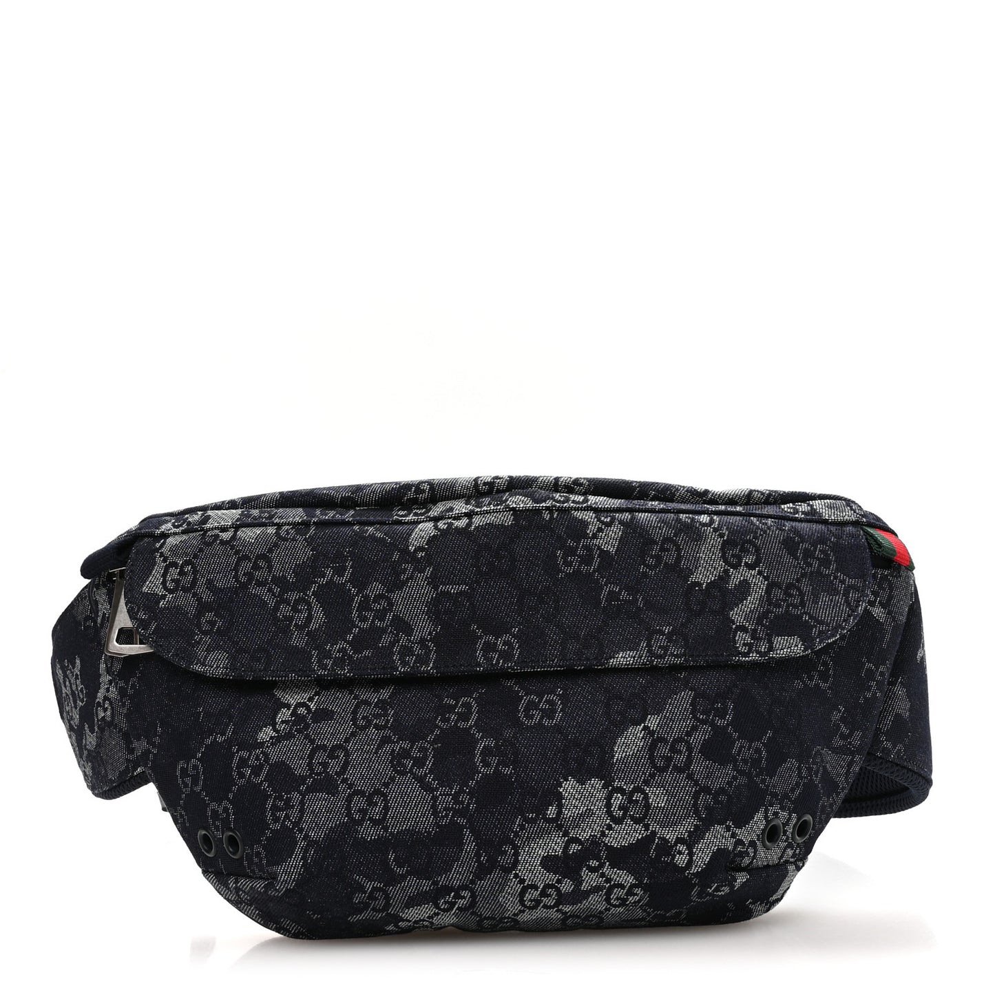 Denim GG Monogram Camouflage Belt Bag Blue