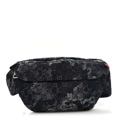 Gucci Denim GG Monogram Camouflage Belt Bag Blue 1 of 9