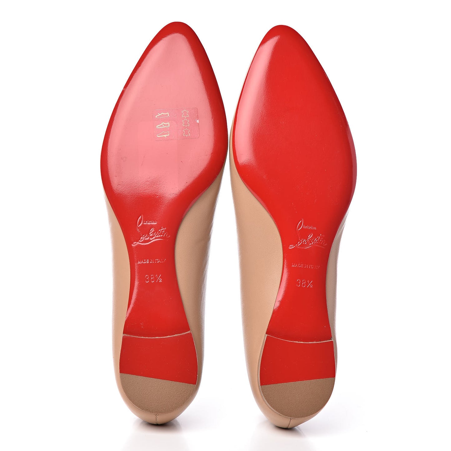 Nappa Eloise Flats 38.5 Nude