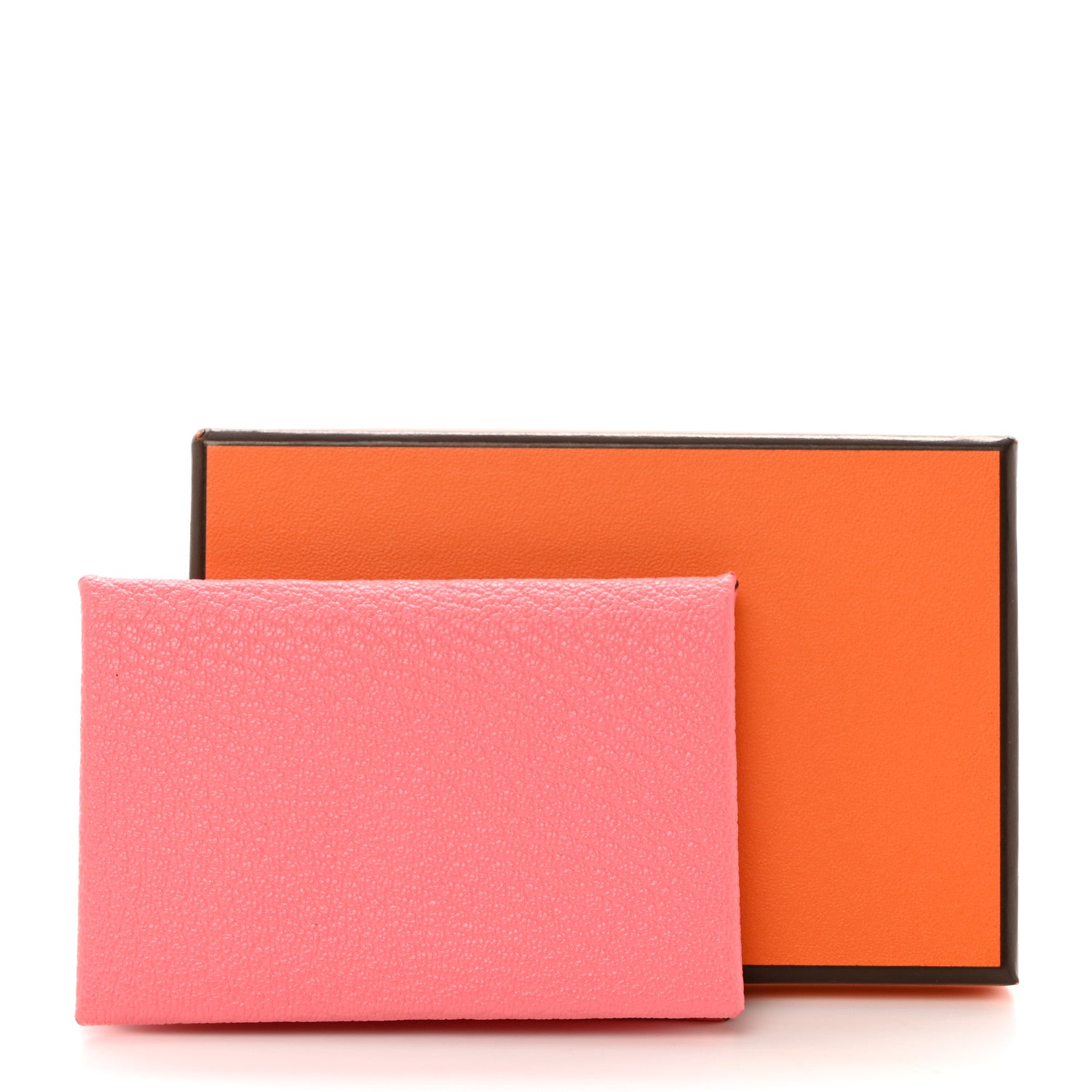 Hermes Chevre Mysore Calvi Card Case Rose Azalee 8 of 8