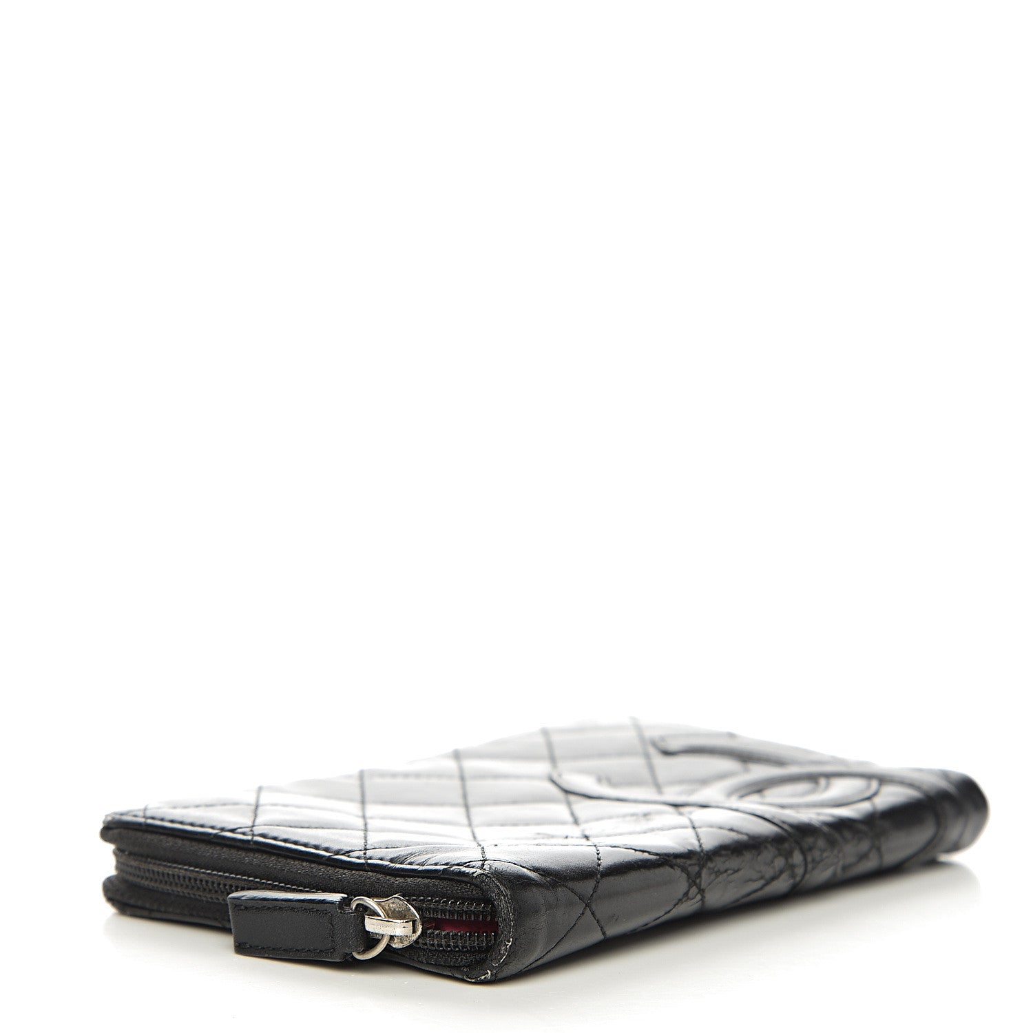 Chanel Calfskin Cambon Zip Around Organizer Wallet Black 3 of 16