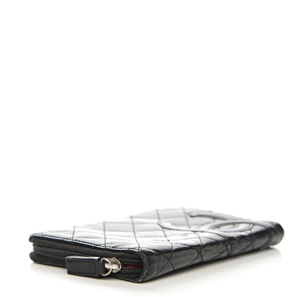 Chanel Calfskin Cambon Zip Around Organizer Wallet Black 3 of 16