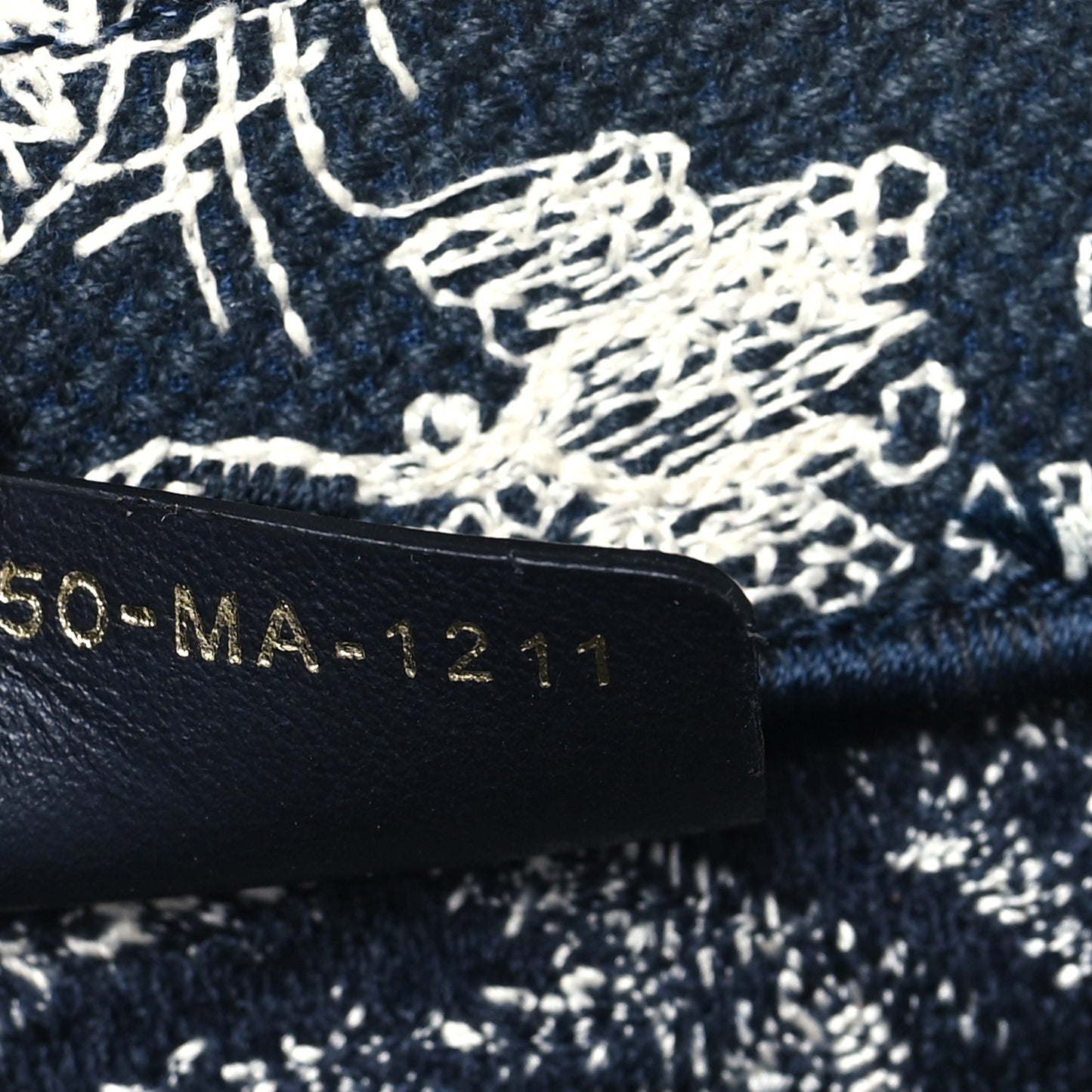 Canvas Embroidered Medium Dioriviera Toile De Jouy Reverse Book Tote Blue