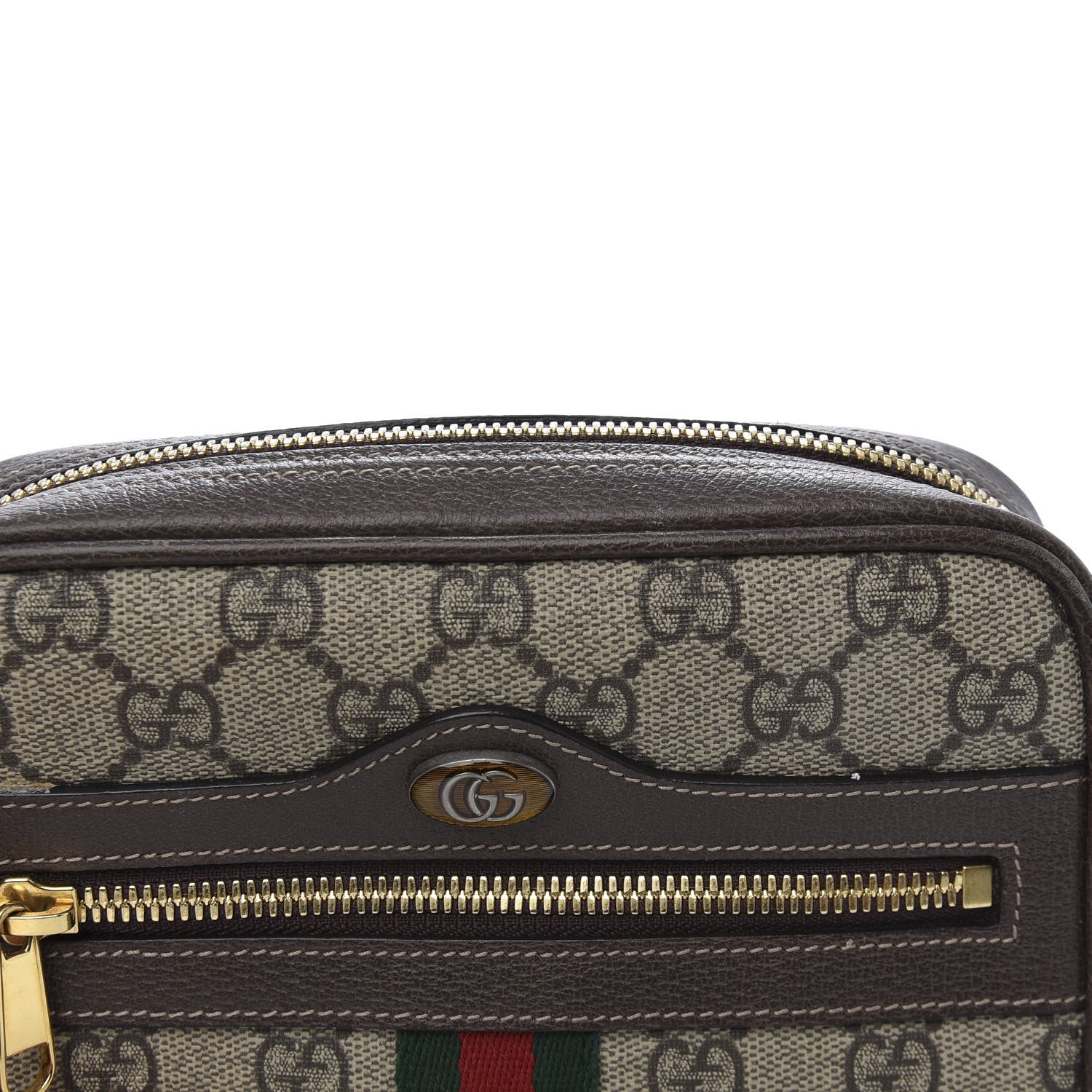 Gucci GG Supreme Monogram Web Small Ophidia Belt Bag 85 34 Dark Brown 13 of 13
