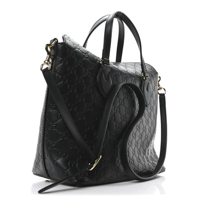 Gucci Guccissima Linea A Foldover Tote Black 3 of 10