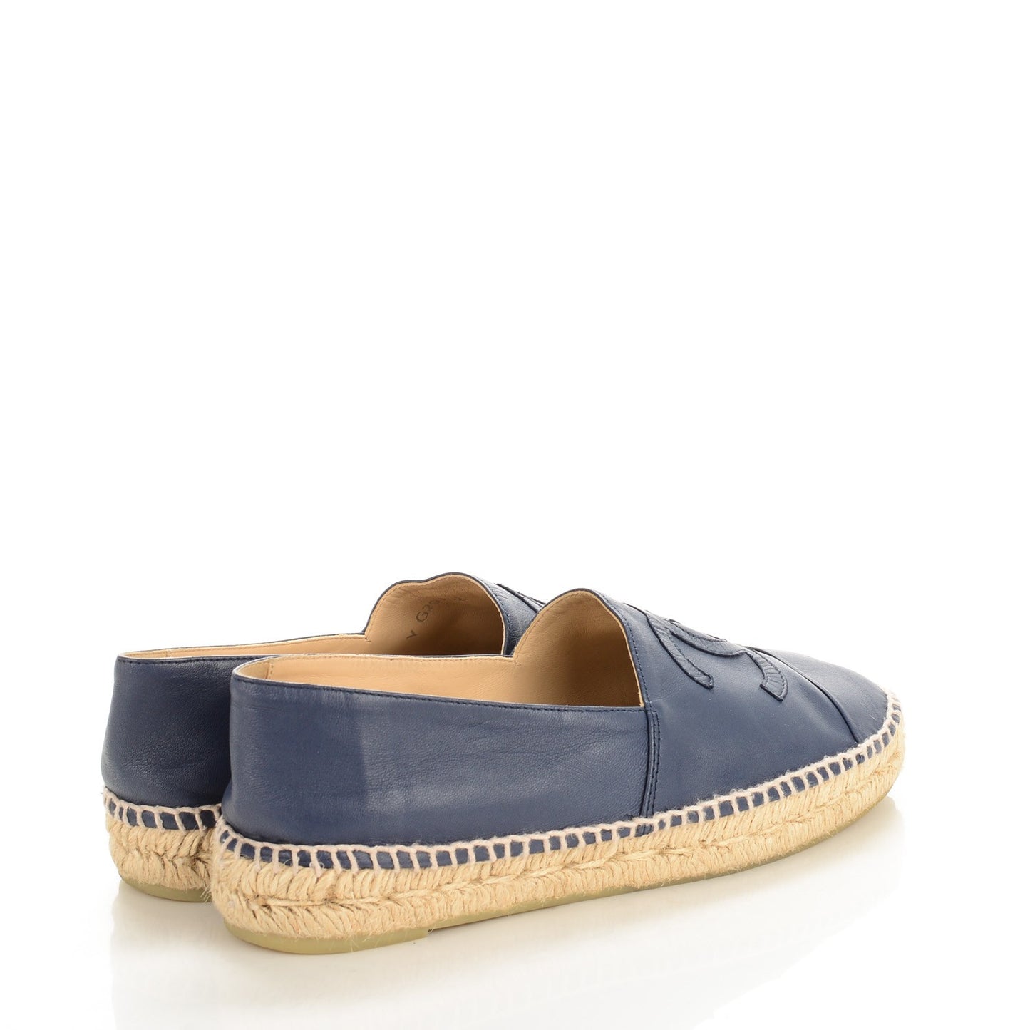 Lambskin CC Espadrilles 39 Dark Navy