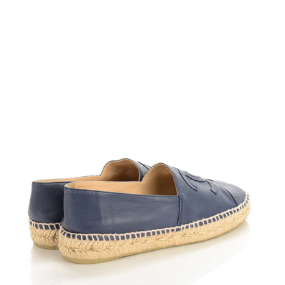 Chanel Lambskin CC Espadrilles 39 Dark Navy 4 of 10