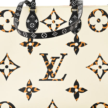 Louis Vuitton Monogram Giant Jungle Onthego GM Ivory 8 of 12