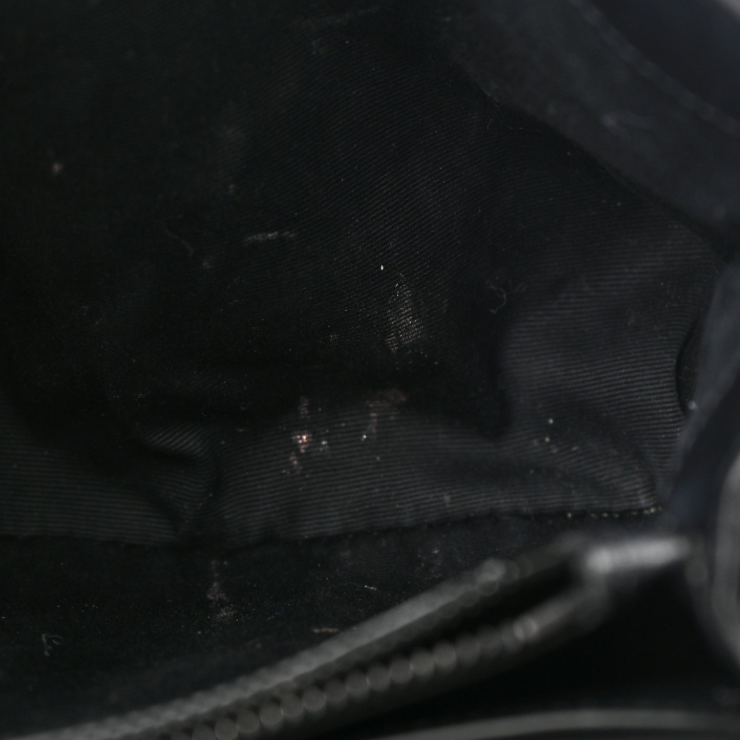 Calfskin Y Quilted Monogram Small Loulou Chain Satchel Black