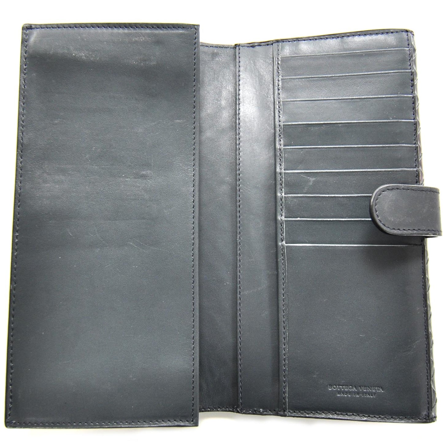 Nappa Intrecciato Continental Wallet Metallic