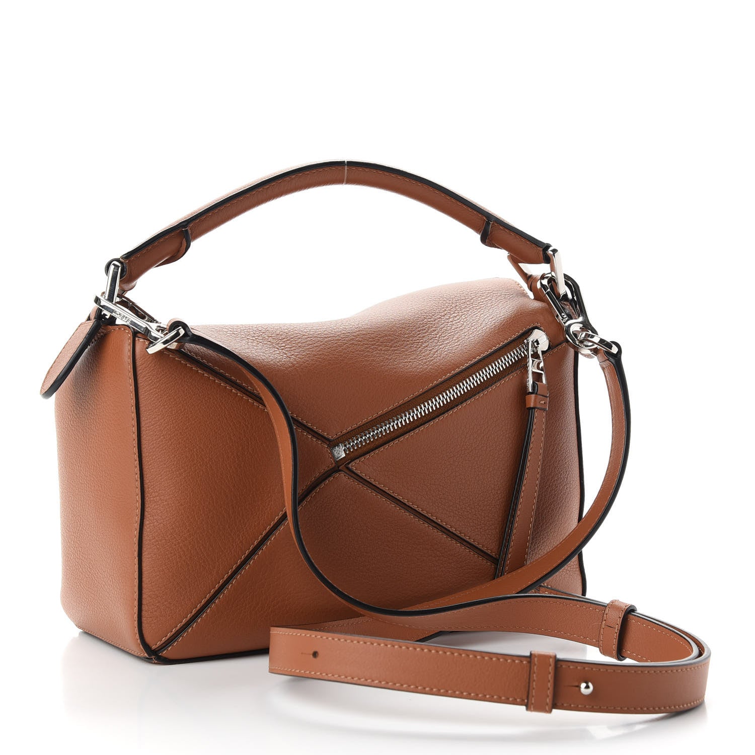 Loewe Calfskin Small Puzzle Bag Tan 3 of 8