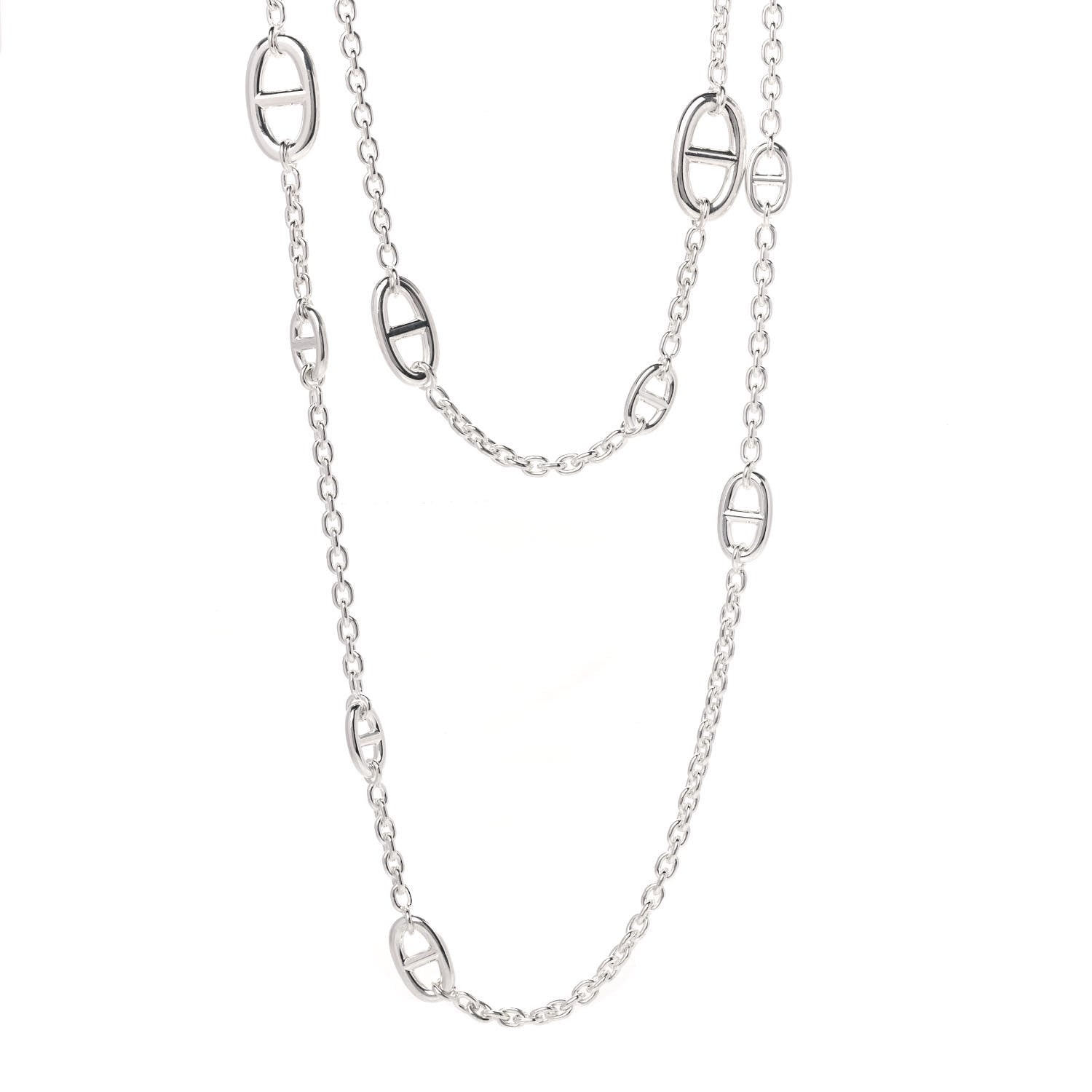 Hermes Sterling Silver Farandole Necklace 120 1 of 5