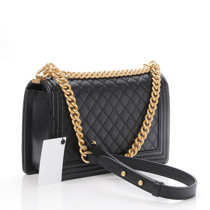 Chanel Caviar Quilted New Medium Boy Flap Black 3 of 8
