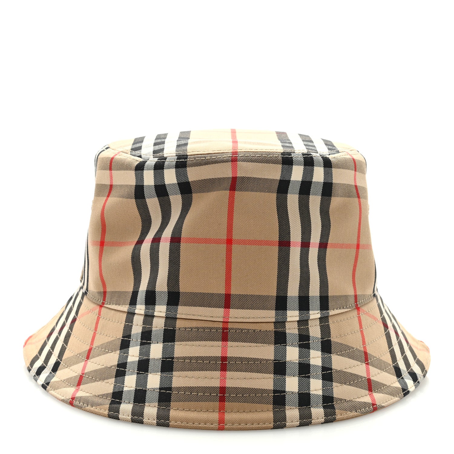 Burberry Technical Cotton Vintage Check Bucket Hat XL Archive Beige 2 of 7