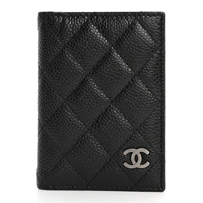 Chanel Caviar Quilted Card Holder Wallet Black 1 of 9