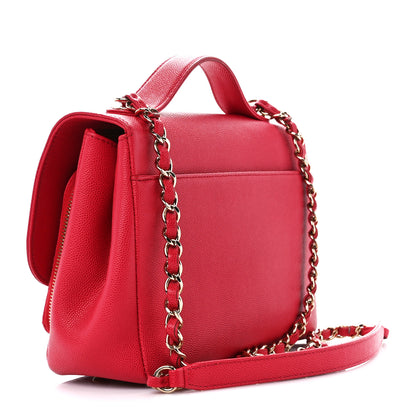 Chanel Caviar Quilted Medium Business Affinity Flap Red 3 of 11