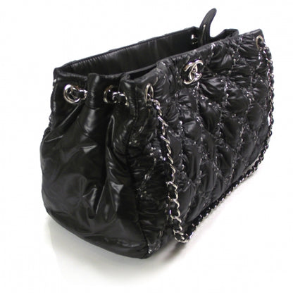 Chanel Nylon Quilted Tweed on Stitch Tote Black 6 of 13