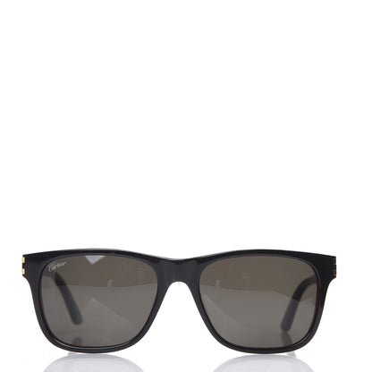 Cartier Acetate CT0001S Rectangular Sunglasses Black 2 of 8