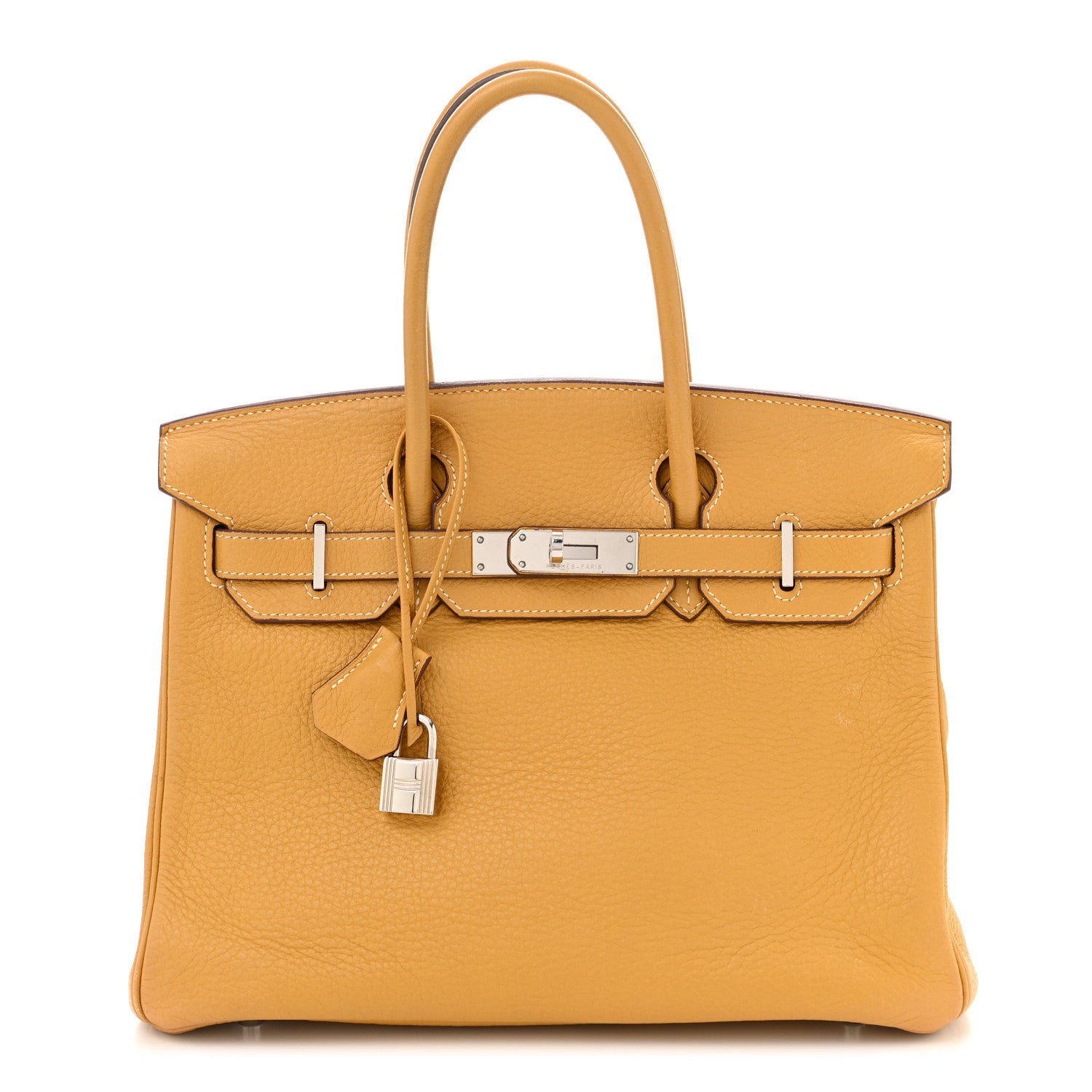 Hermes Taurillon Clemence Birkin 30 Natural Sable 1 of 10