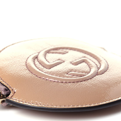 Gucci Patent Soho Round Coin Purse Dark Cipria 7 of 11