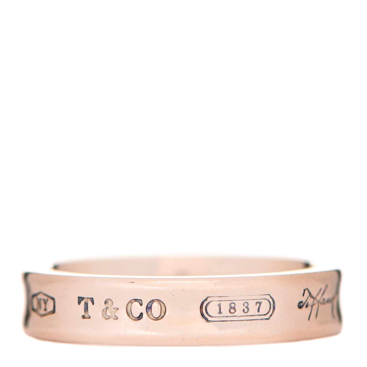 Tiffany Rubedo Narrow 1837 Band Ring 48 4.5 1 of 6