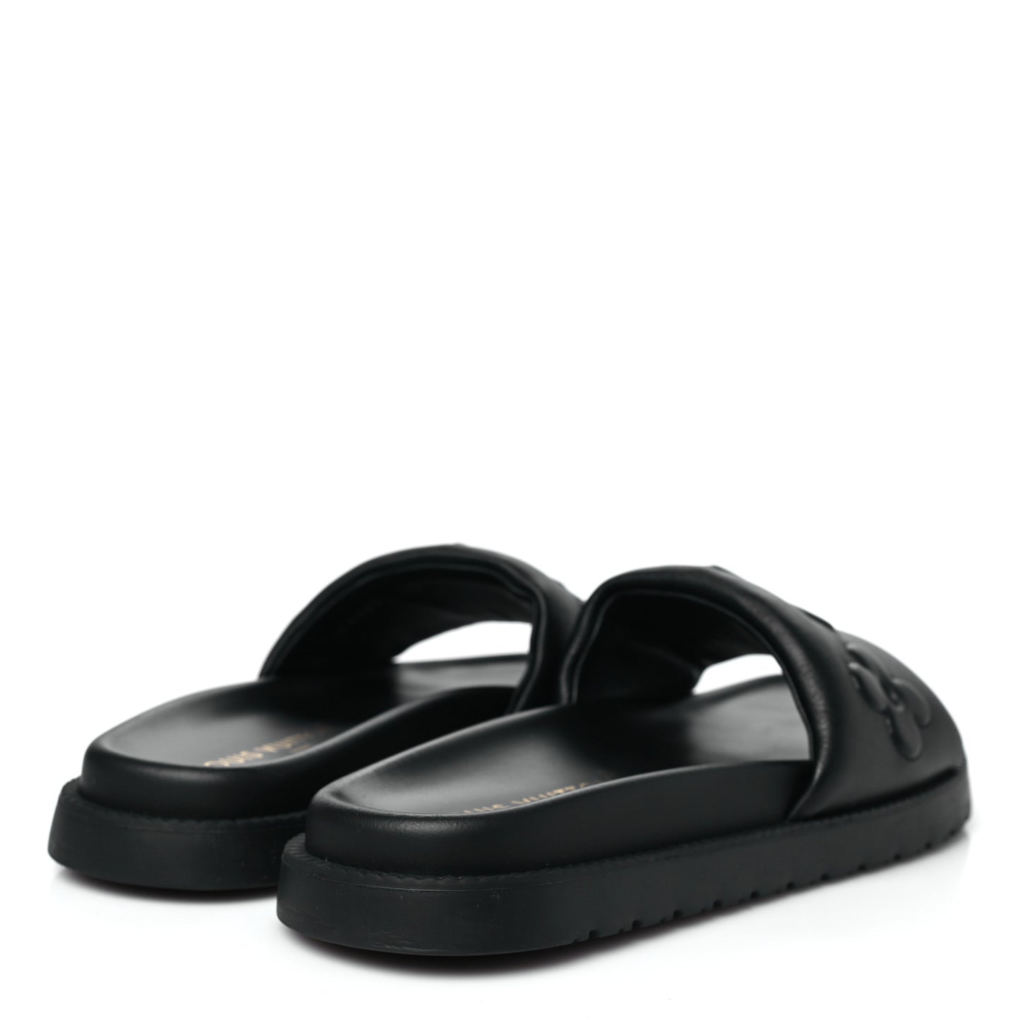 Calfskin LV Shore Flat Comfort Mule 39 Black