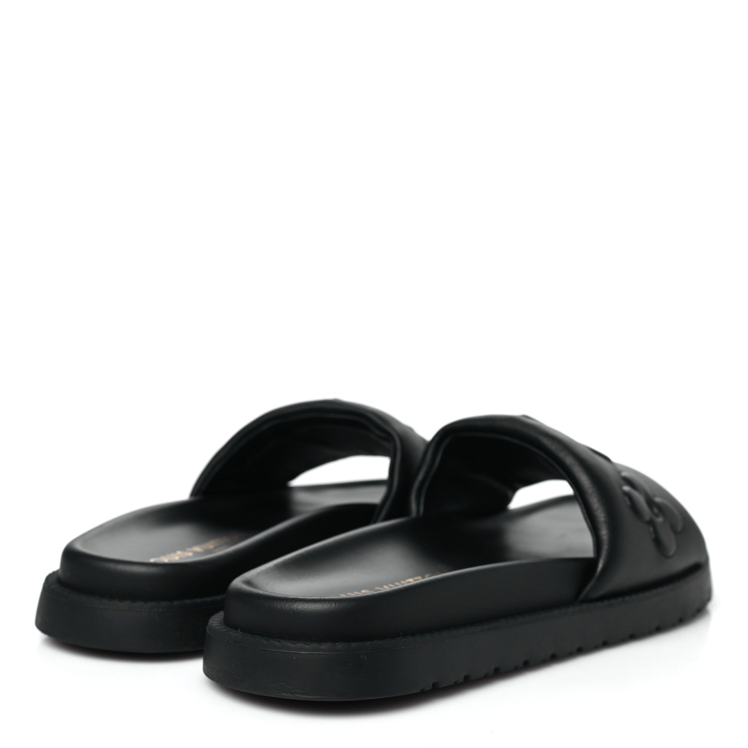 Louis Vuitton Calfskin LV Shore Flat Comfort Mule 39 Black 5 of 10