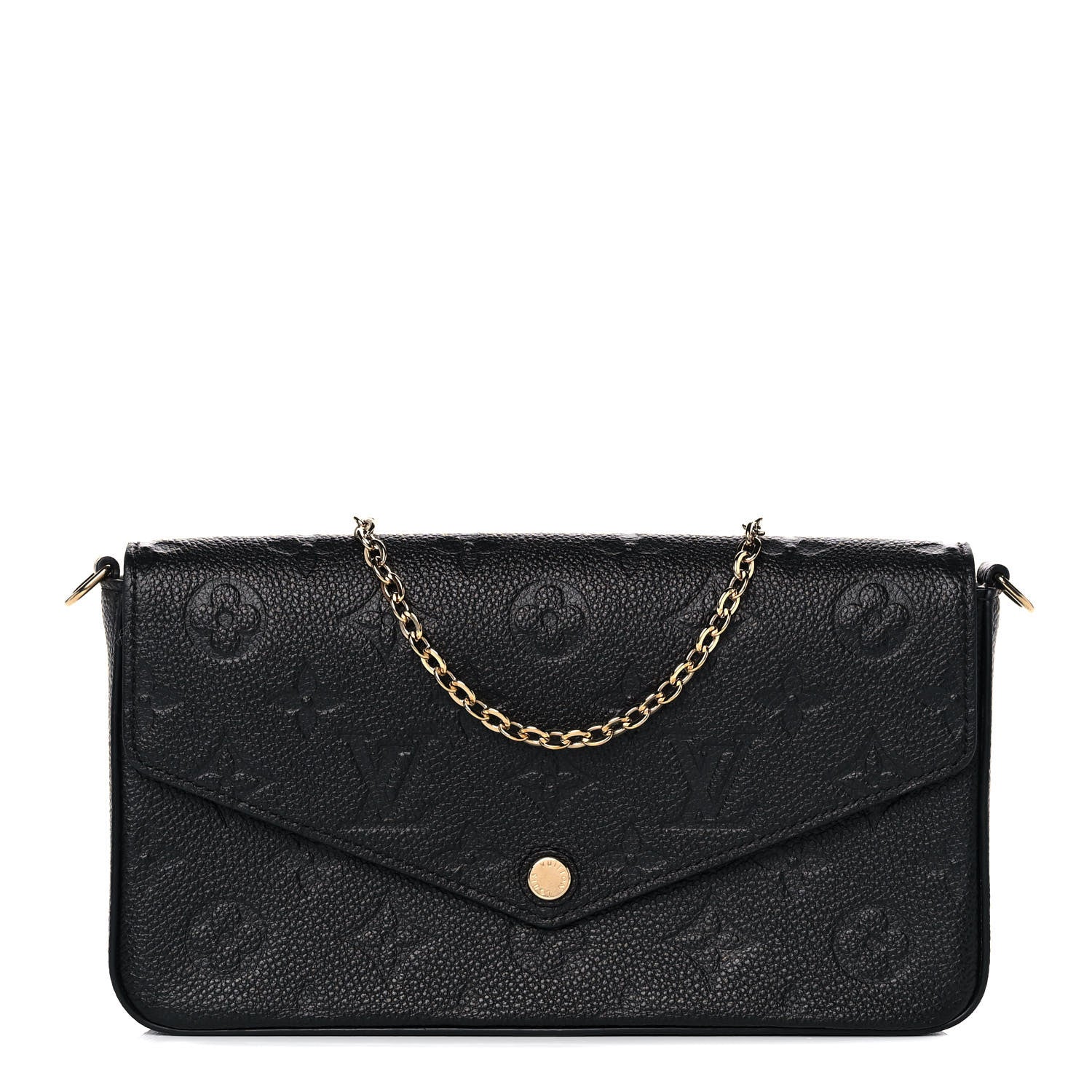 Louis Vuitton Empreinte Pochette Felicie Chain Wallet Black 1 of 10