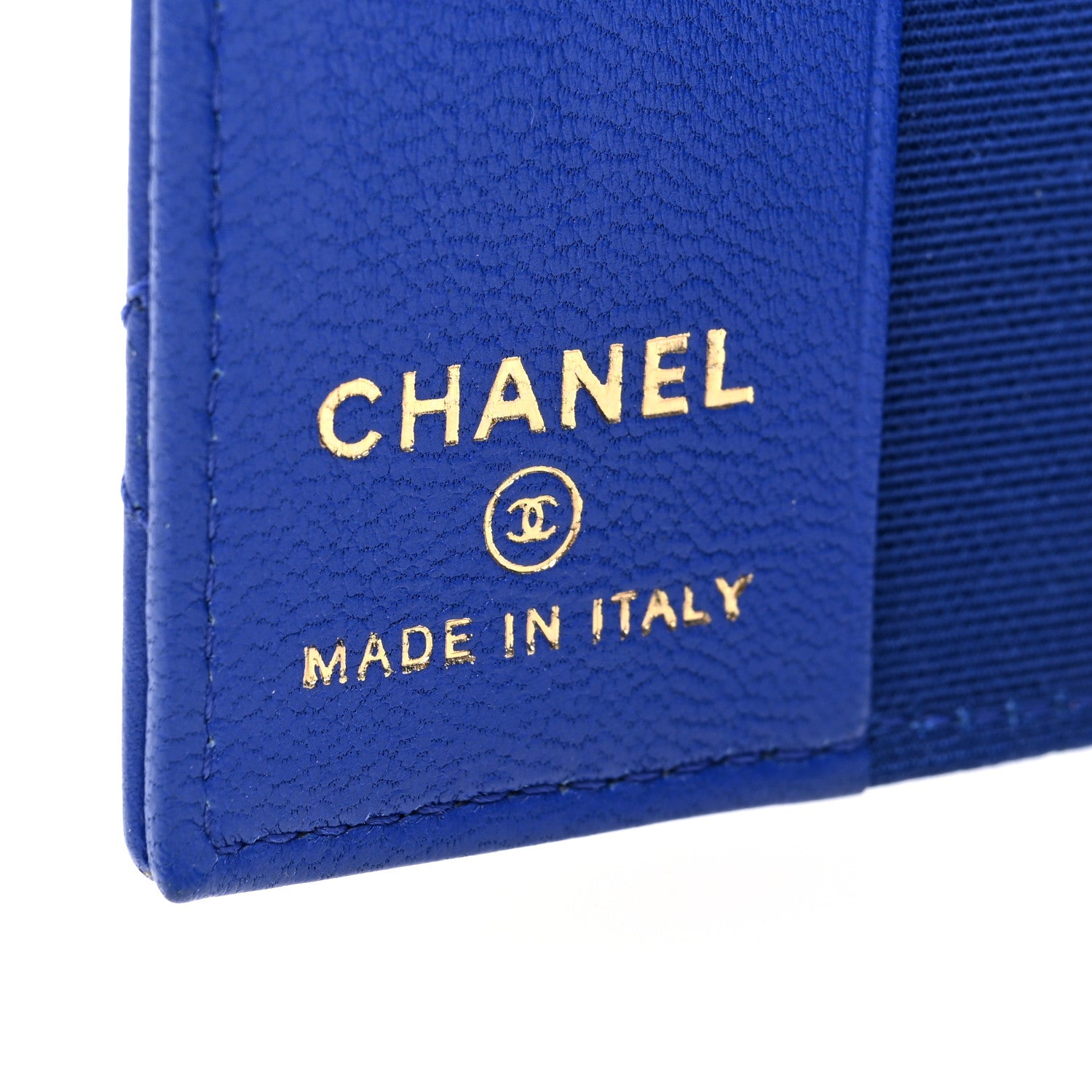 Chanel Calfskin Quilted Travel Wallet Passport Insert Blue 6 of 6