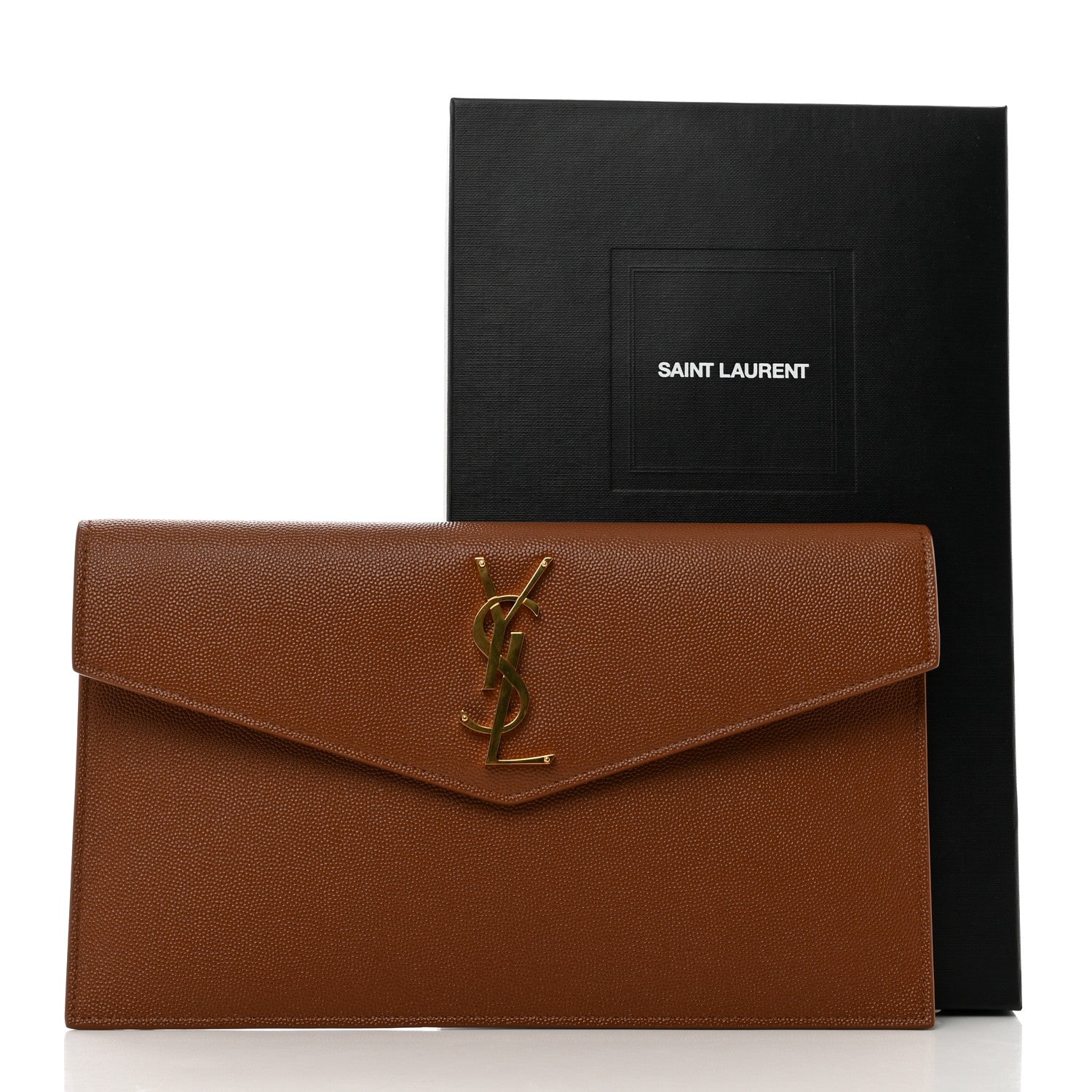 Saint Laurent Grain De Poudre Uptown Pouch Brick 7 of 7