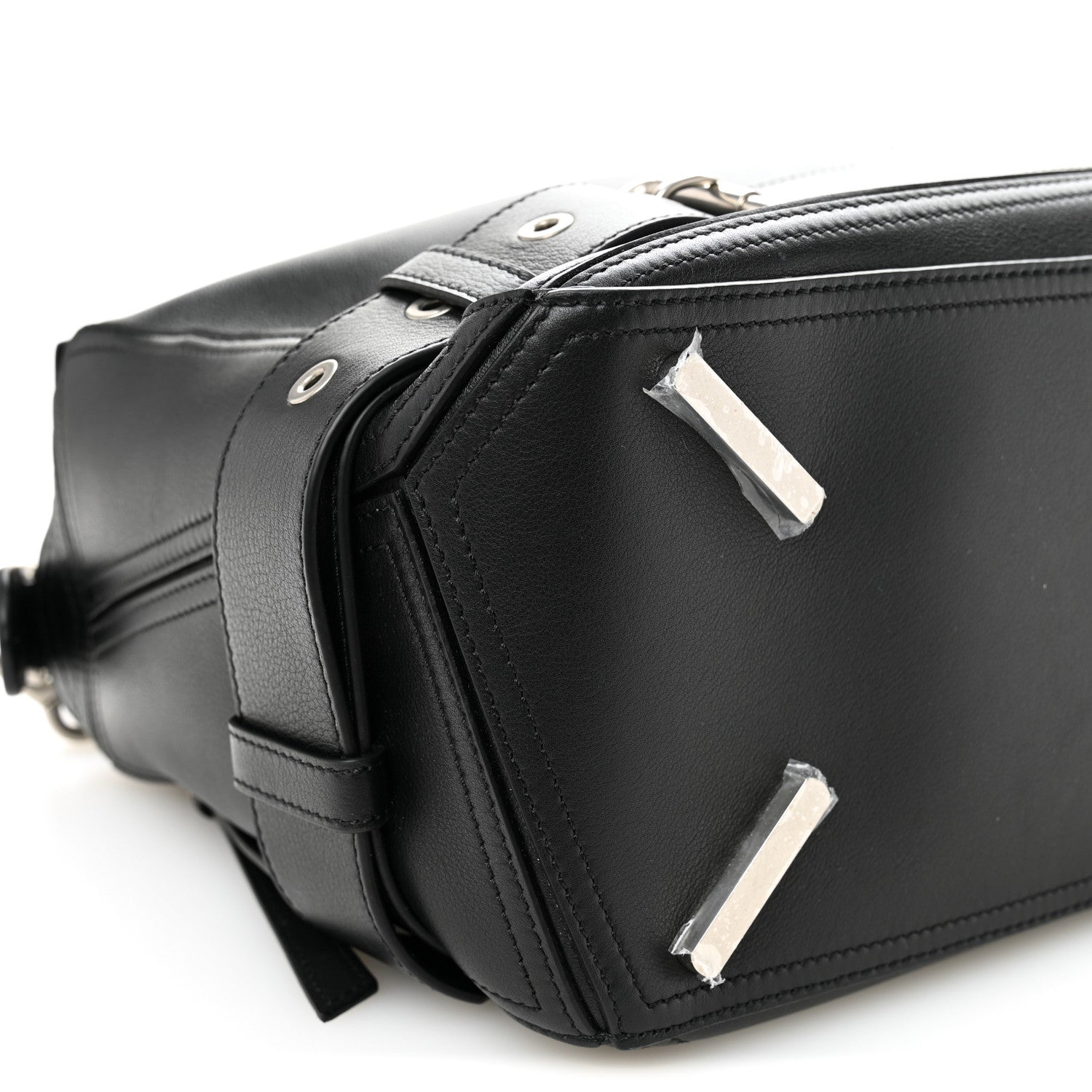 Loewe Shiny Calfskin Large Puzzle Biker Bag Black 8 of 10