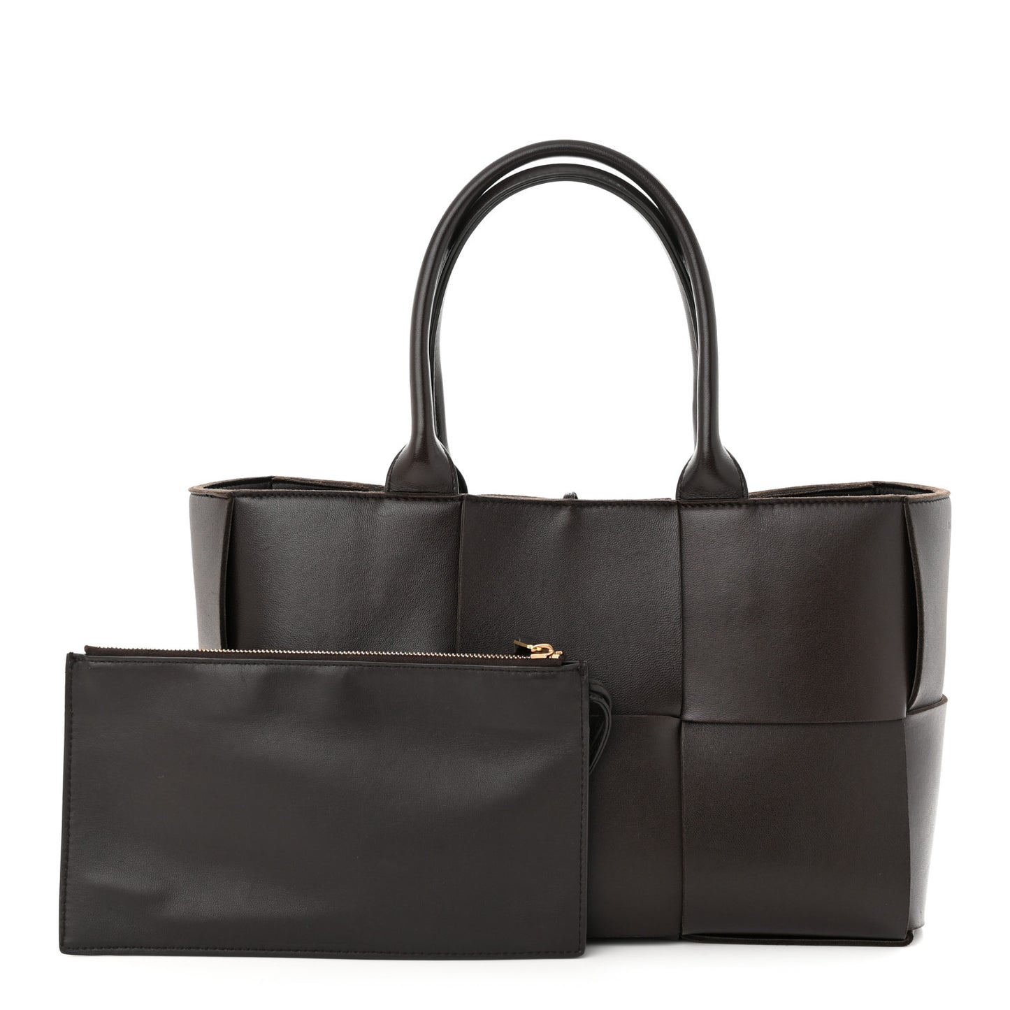 Nappa Maxi Intrecciato Medium Arco Tote Fondant