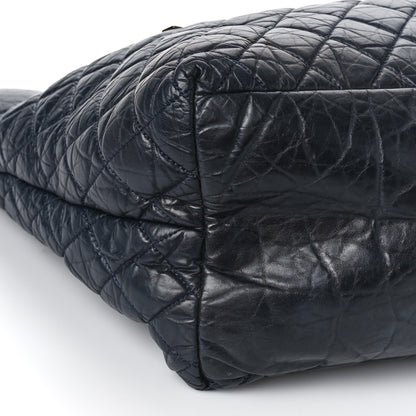 Chanel Lambskin Quilted Large Coco Cocoon Tote Navy 8 of 10