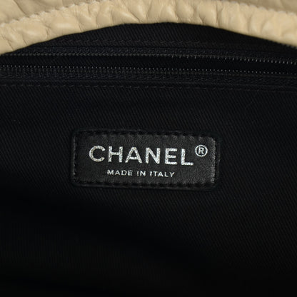 Chanel Aged Calfskin Quilted Coco Rider Bowling Bag Light Beige 6 of 7