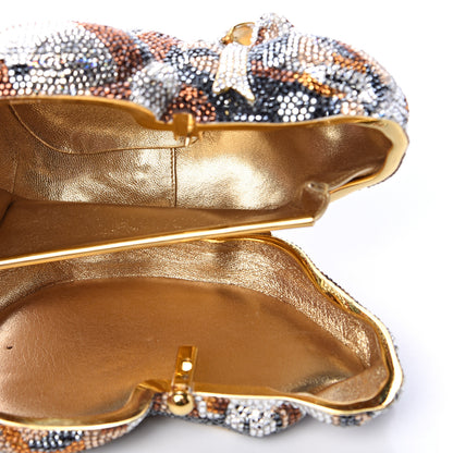 Judith Leiber Swarovski Crystal Sleeping Cat Minaudiere Clutch Multicolor 5 of 8