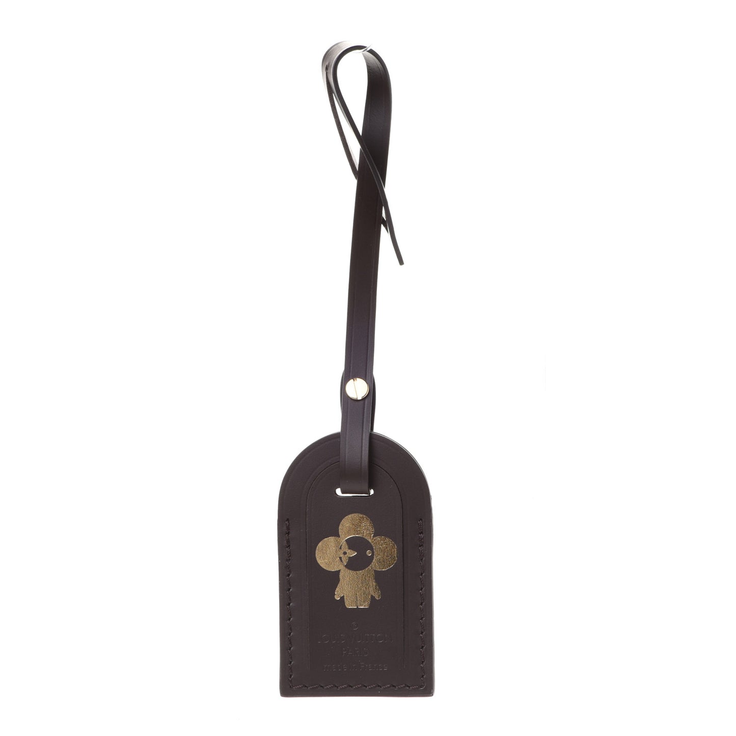 Calfskin Vivienne Luggage Tag Ebene