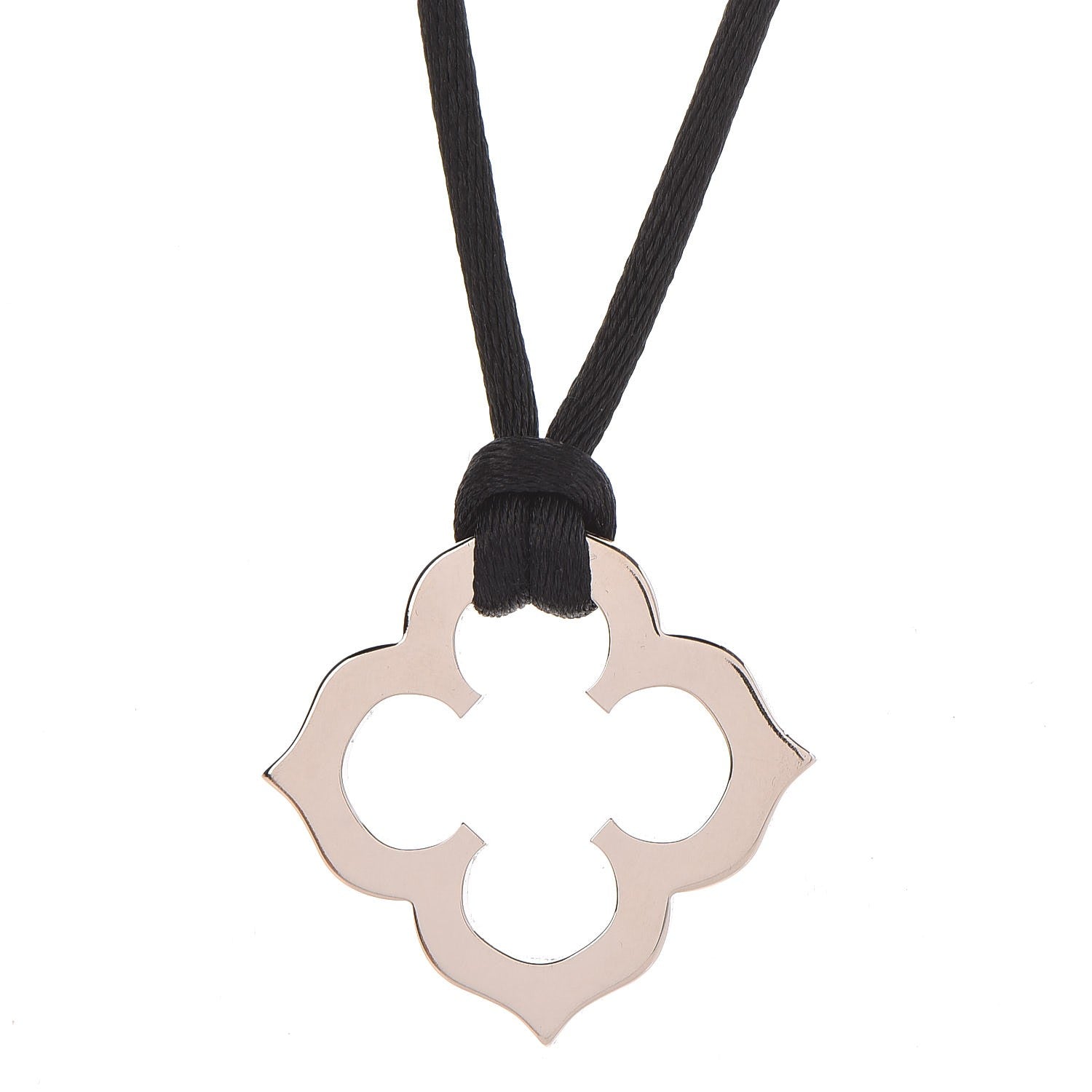 Cartier 18K White Gold Clover Necklace 3 of 6