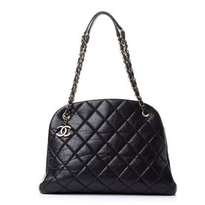 Chanel Aged Calfskin Large Just Mademoiselle Bowling Bag Black 1 of 12