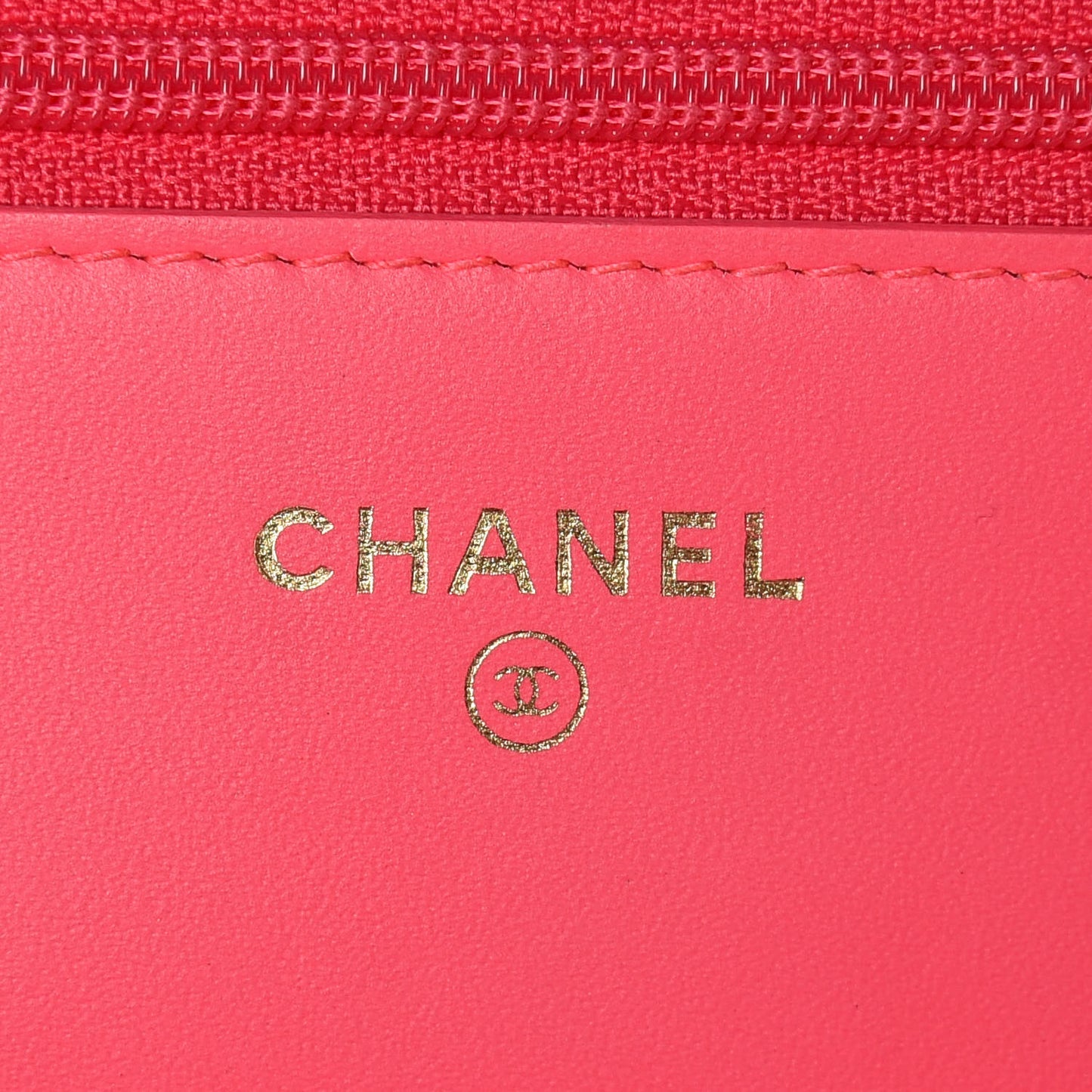Patent Calfskin Quilted Boy Wallet On Chain WOC Pink