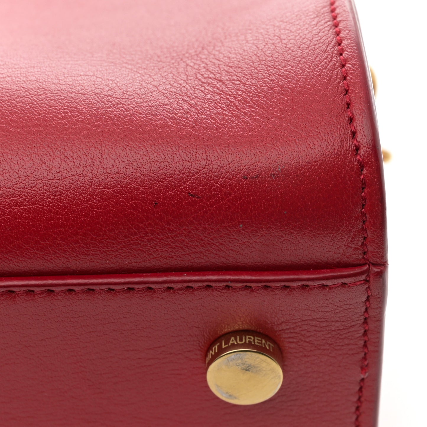 Calfskin Baby Monogram Cabas Red