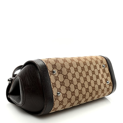 Gucci Monogram Bamboo Bullet Bag Dark Brown 4 of 9