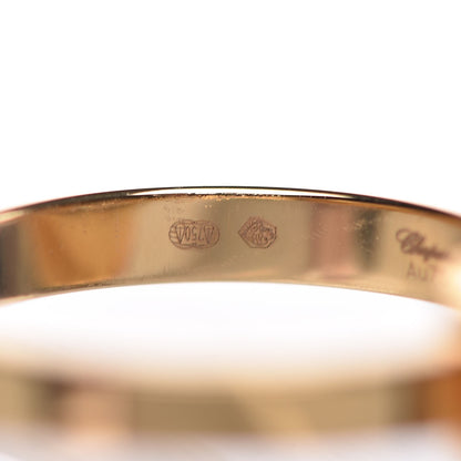 Chopard 18K Yellow Gold Diamond Happy Spirit Ring 50 5.25 5 of 9