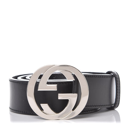 Gucci Calfskin Interlocking G 40mm Belt 90 36 Black 1 of 7