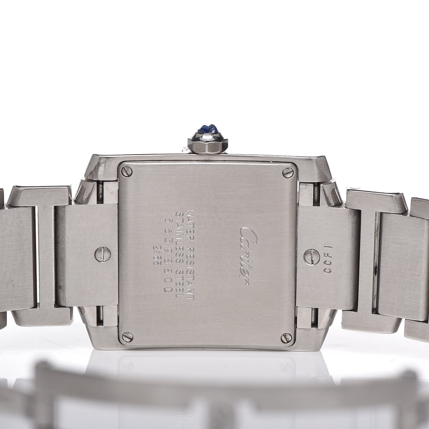 Stainless Steel 25mm Tank Francaise Quartz Watch