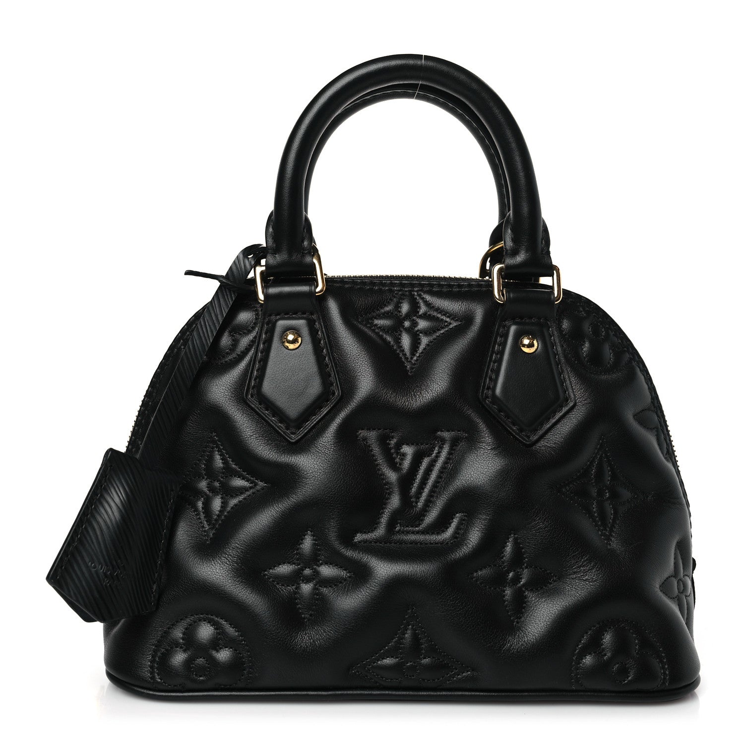 Louis Vuitton Calfskin Bubblegram Alma BB Black 1 of 8