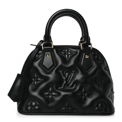 Louis Vuitton Calfskin Bubblegram Alma BB Black 1 of 8
