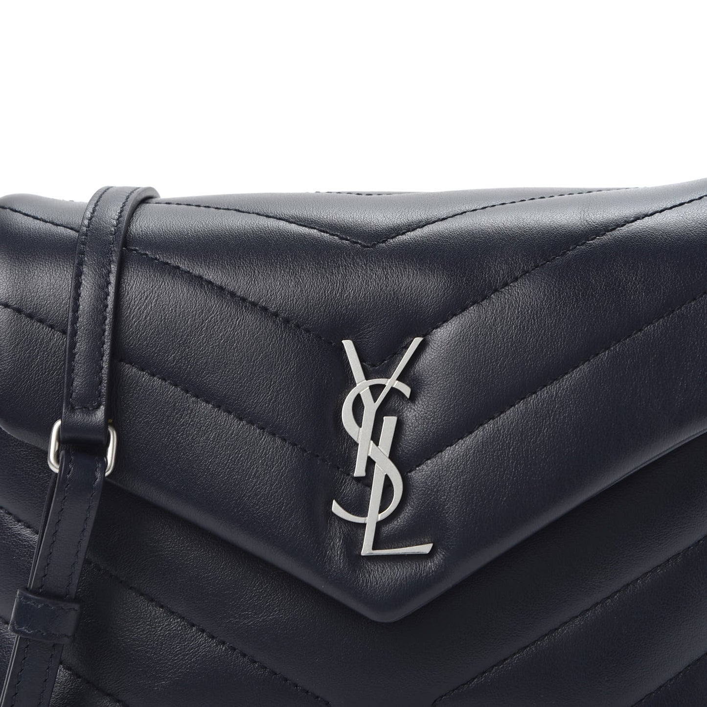 Calfskin Y Quilted Monogram Toy Loulou Chain Satchel Medium Blue