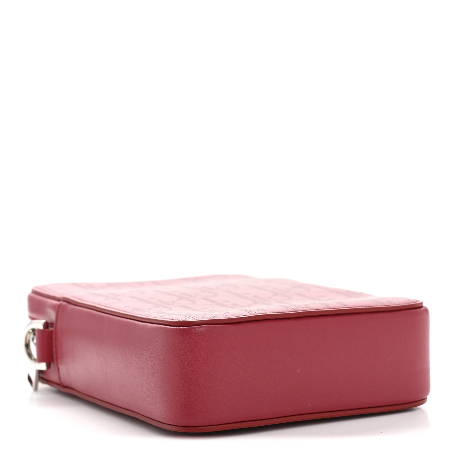 Christian Dior Calfskin Oblique Galaxy Perforated World Tour Messenger Pouch Red White 4 of 13